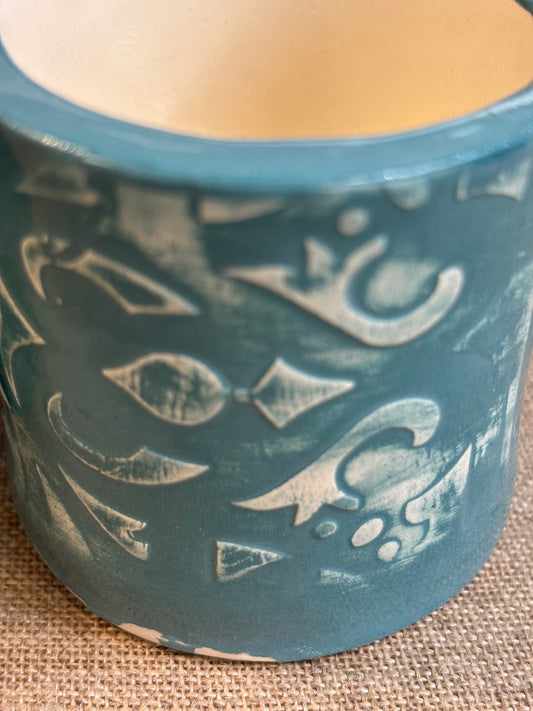 Ensemble de 2 bougeoirs Bleu cobalt