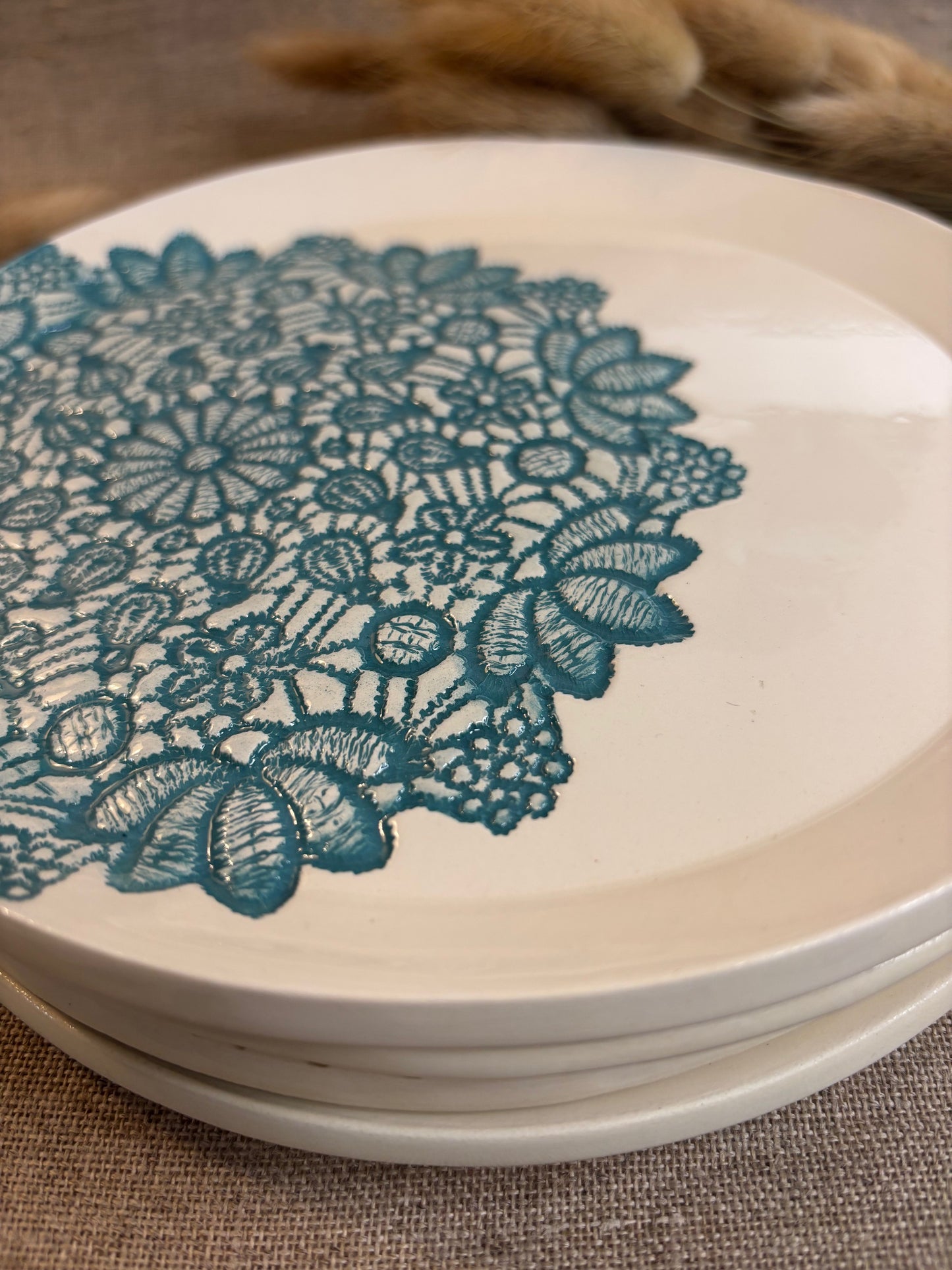 Assiette à dessert Indigo