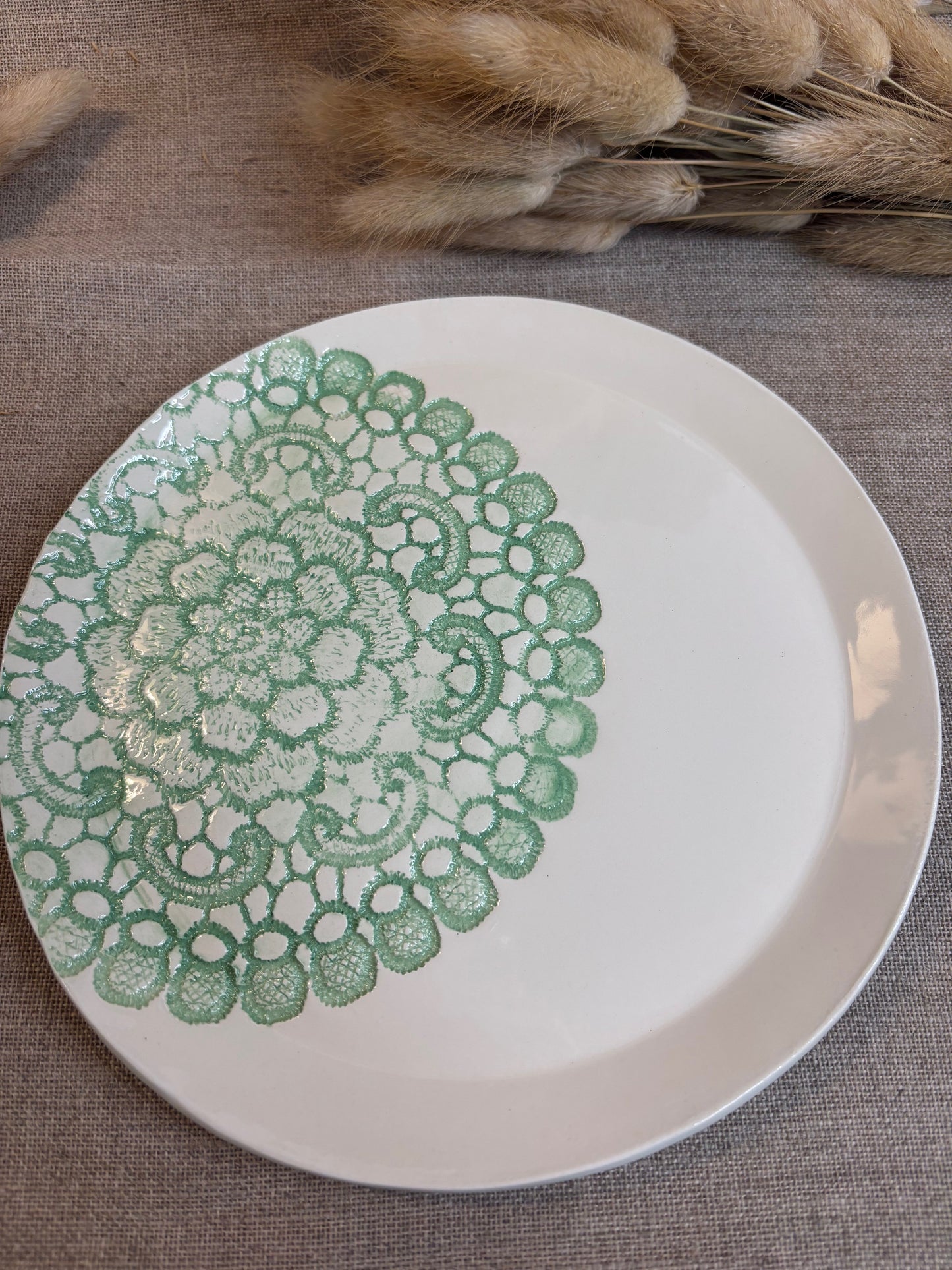 Assiette à dessert Verte