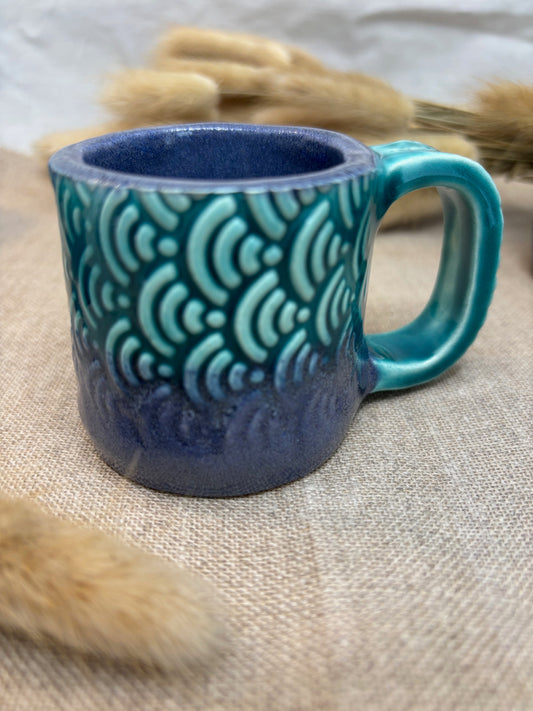 Tasse à café bicolore