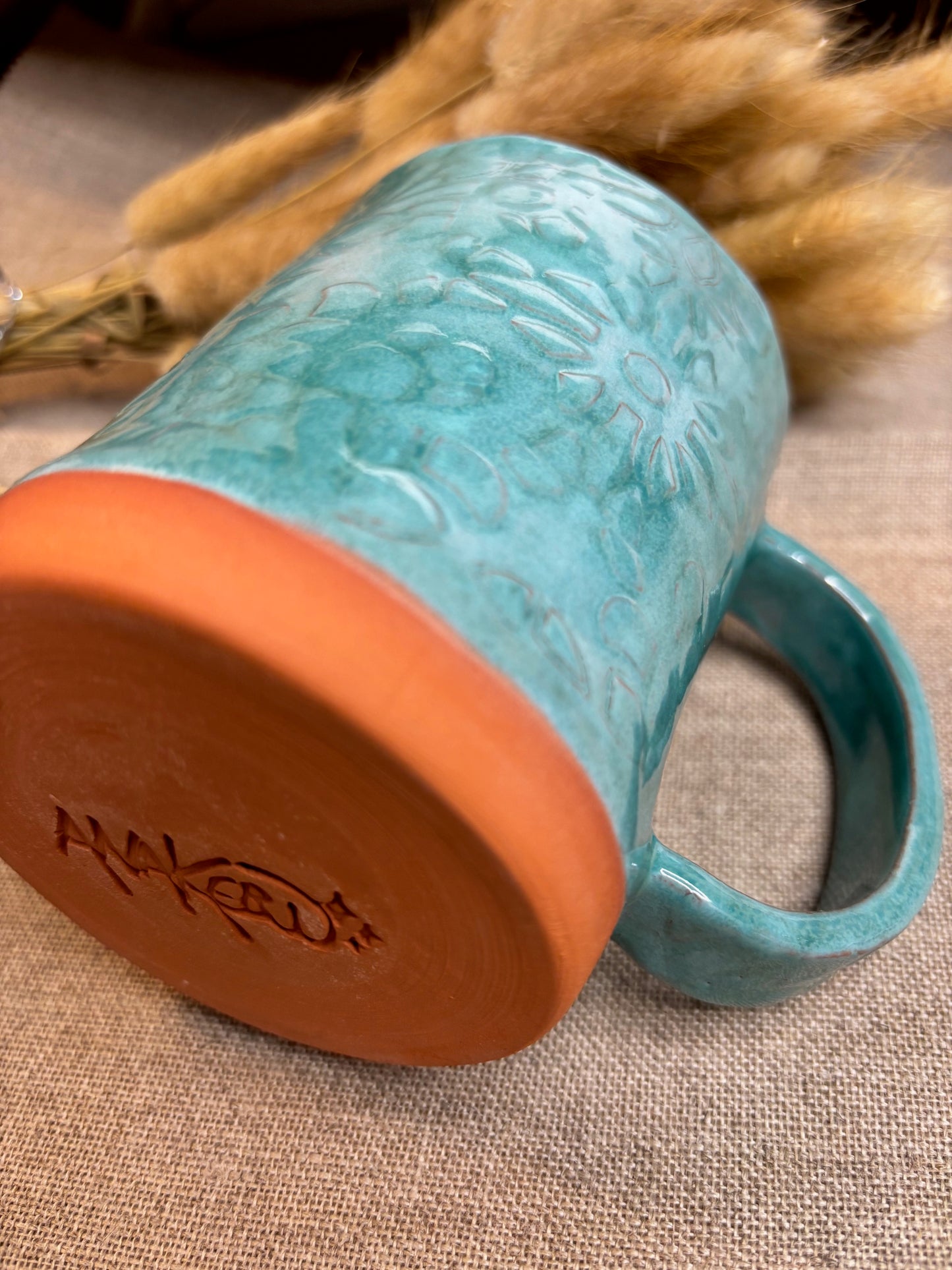 Mug faience rouge
