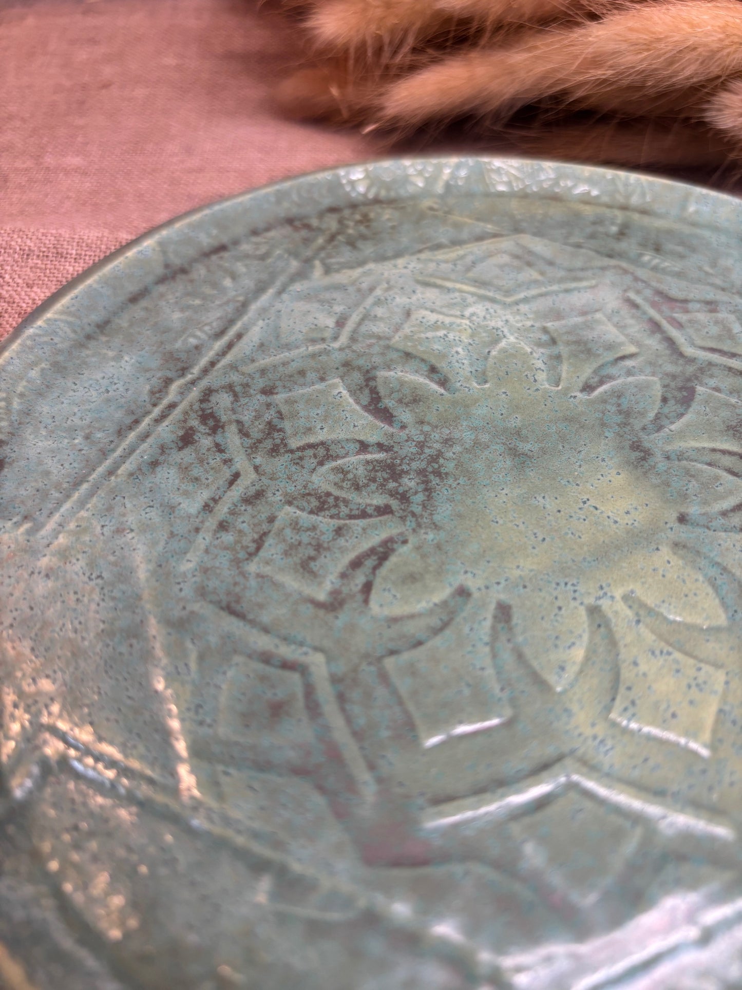 Ensemble de 4 assiettes à dessert Turquoise