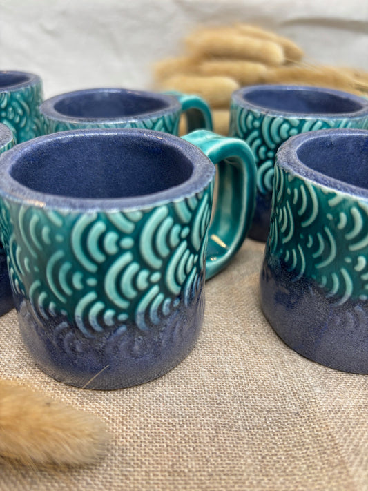 Tasse à café bicolore