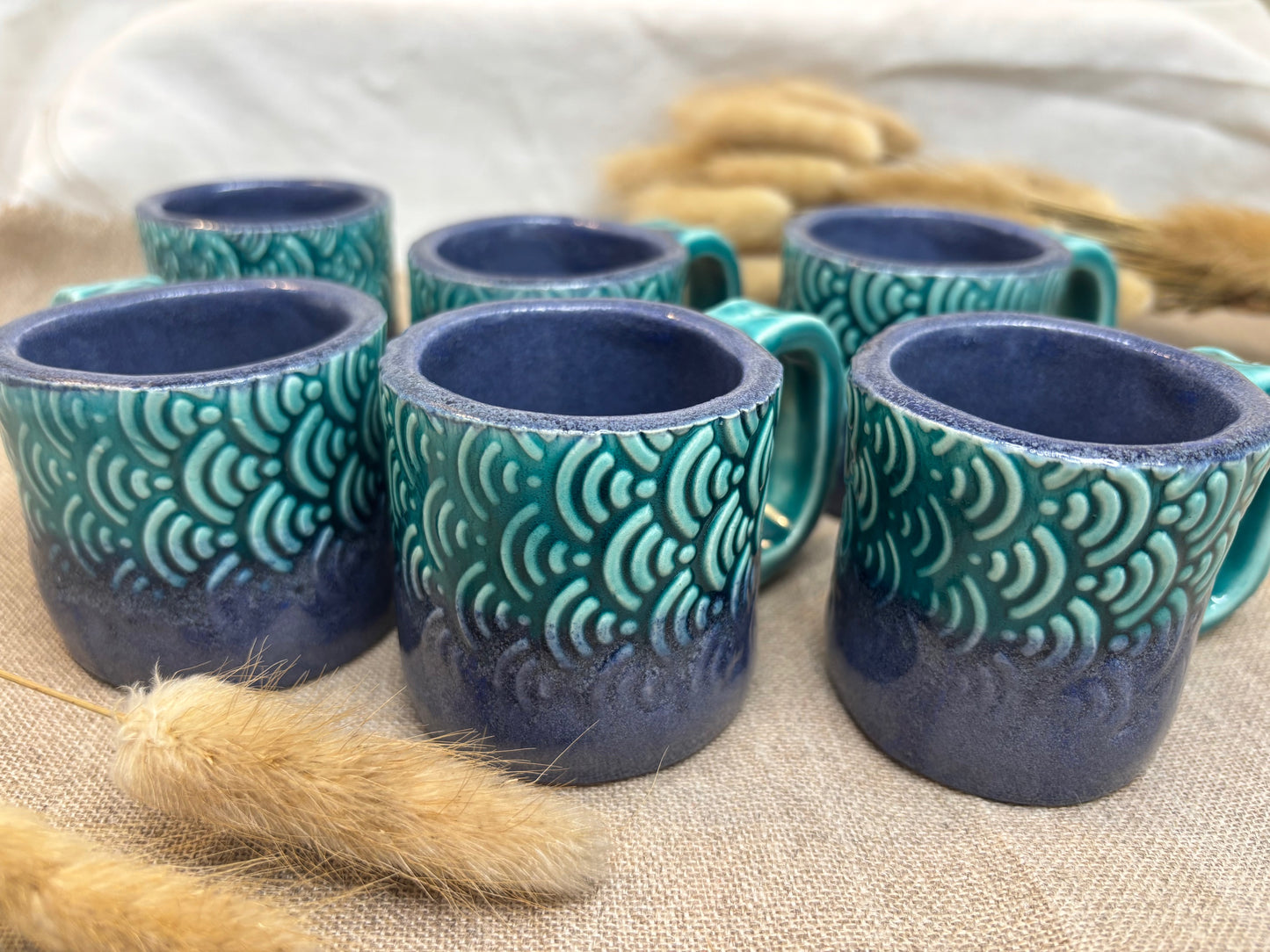 Tasse à café bicolore