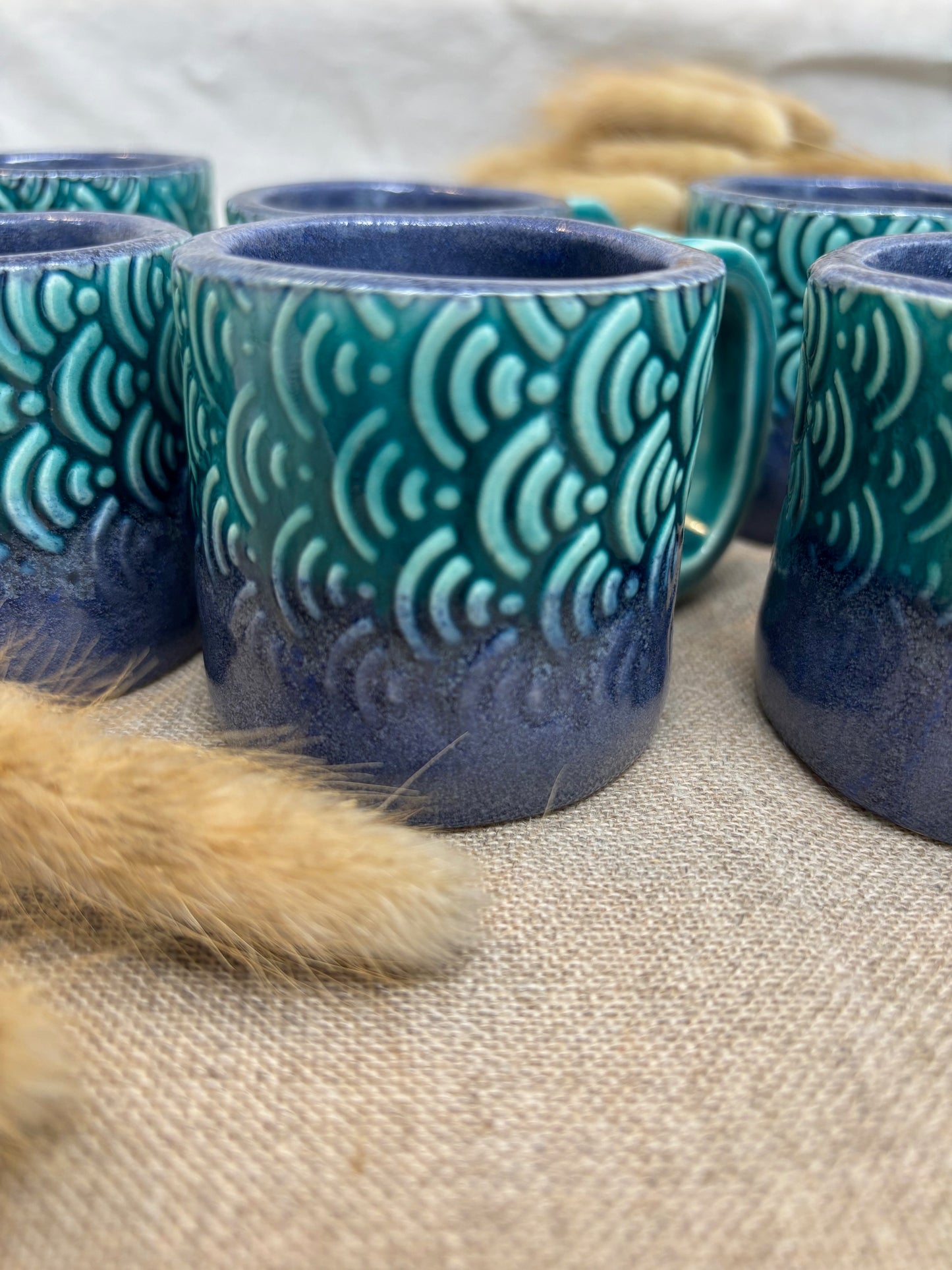 Tasse à café bicolore