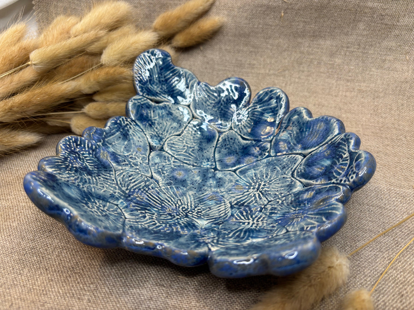 Vide-poche original bleu Or