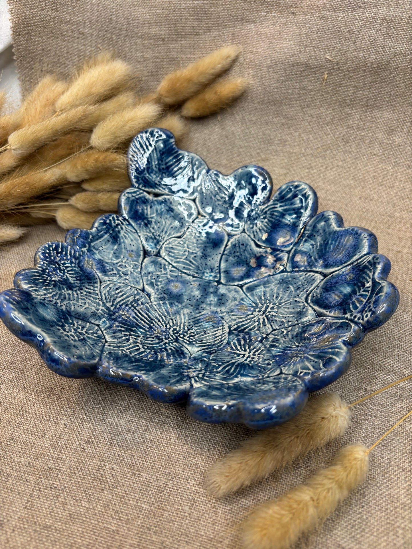 Vide-poche original bleu Or