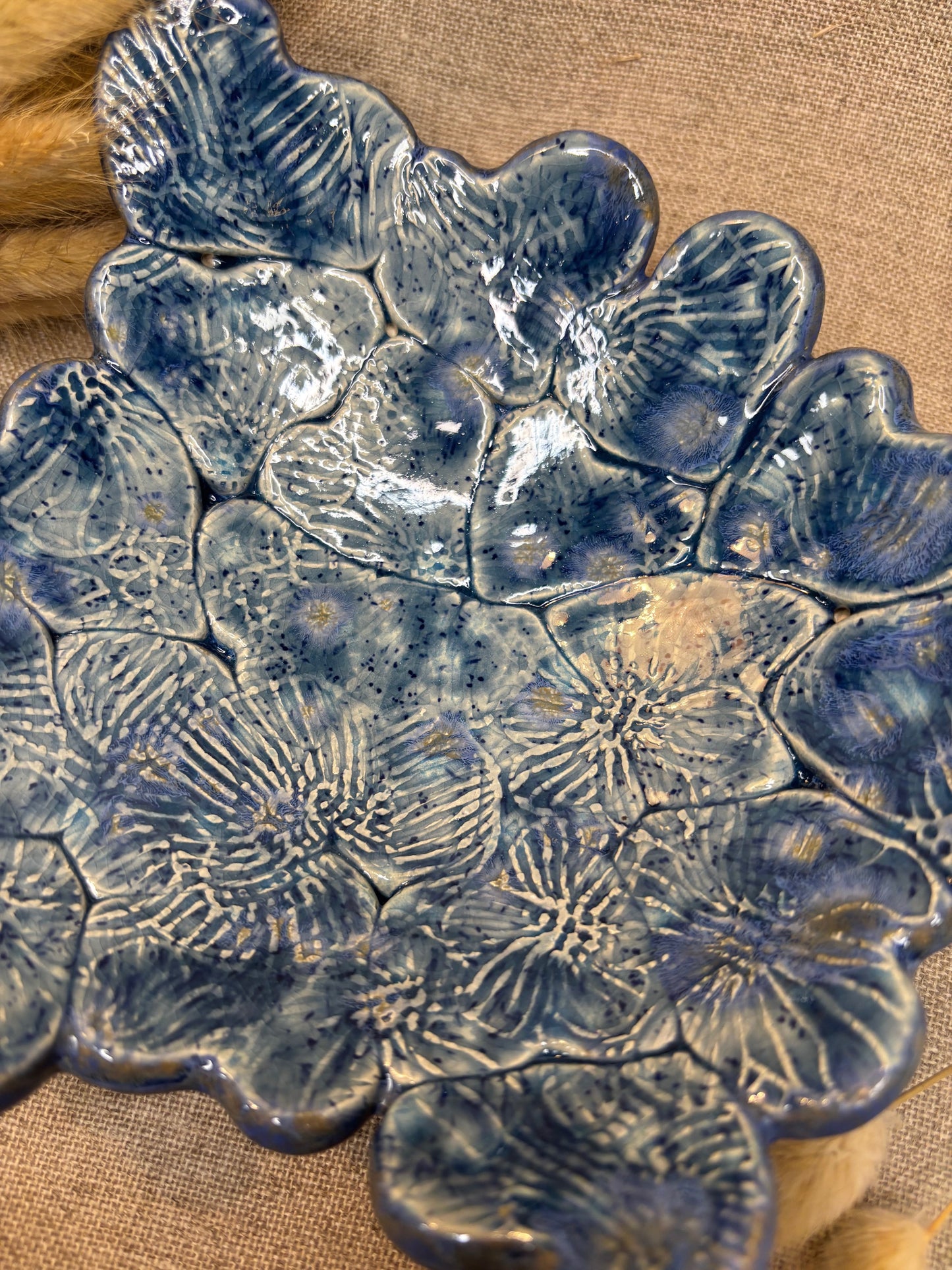 Vide-poche original bleu Or