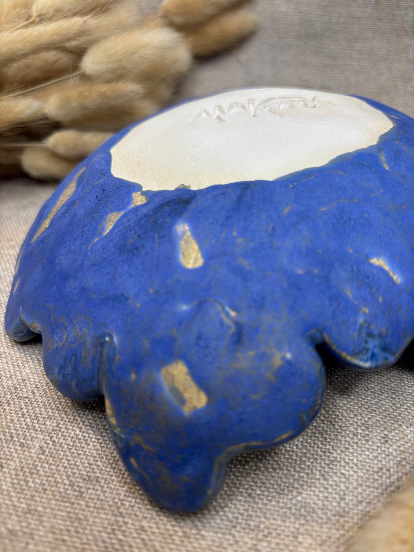 Vide-poche original bleu Or