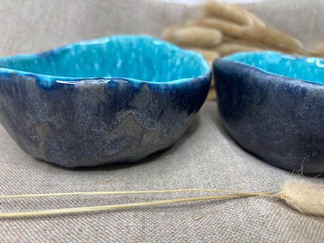 Duo de bols bleus