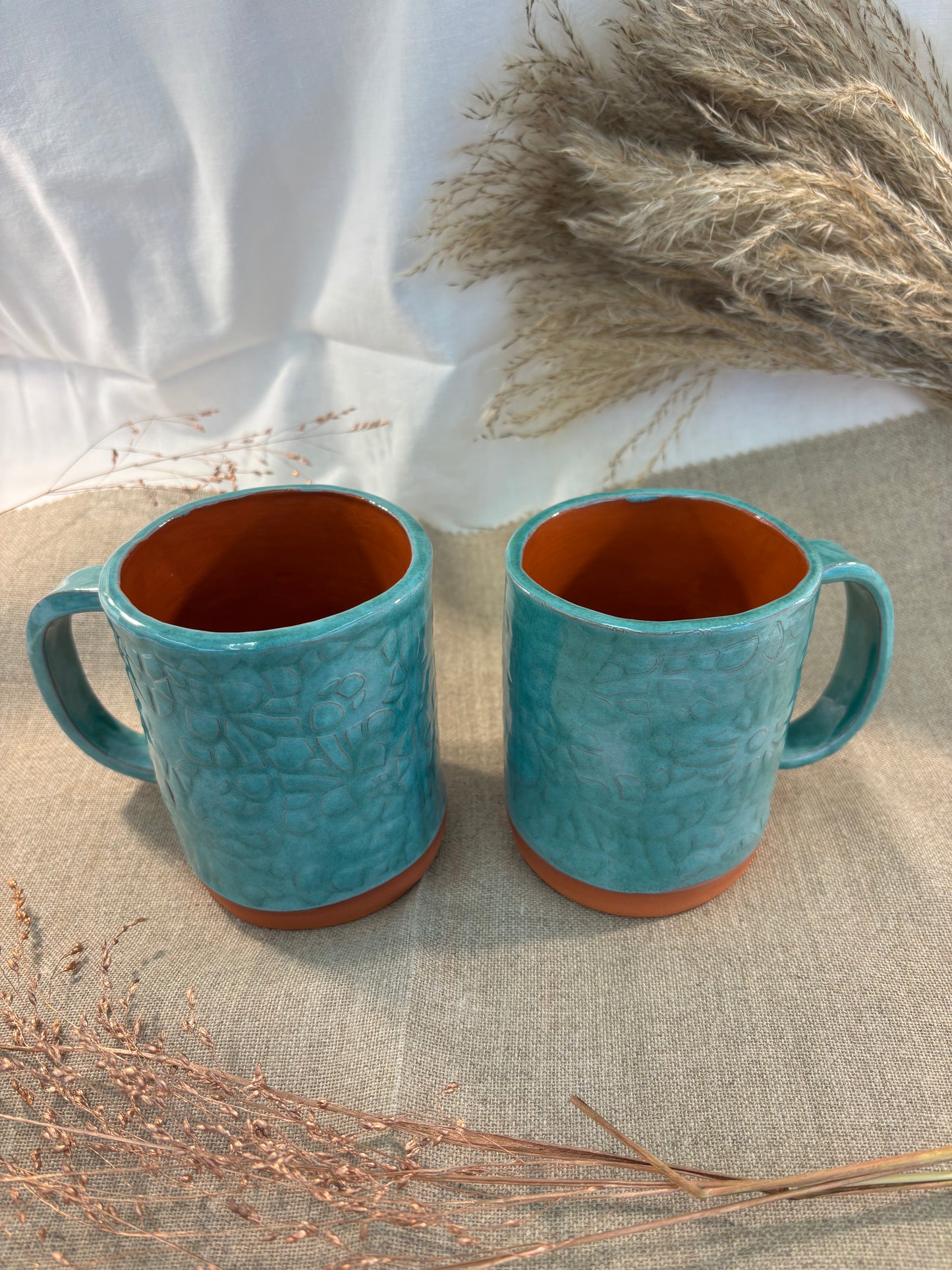 Mug faience rouge