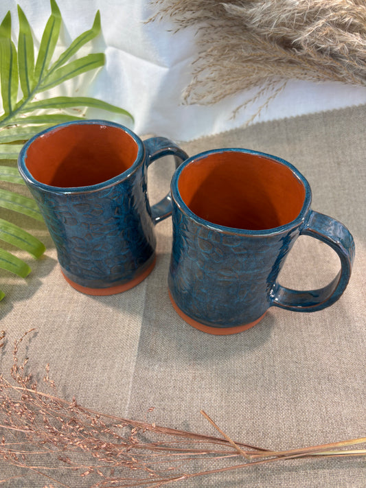 Mug faience rouge