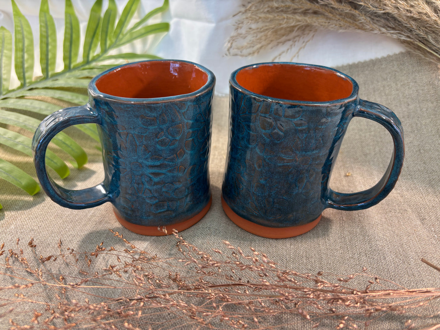 Mug faience rouge